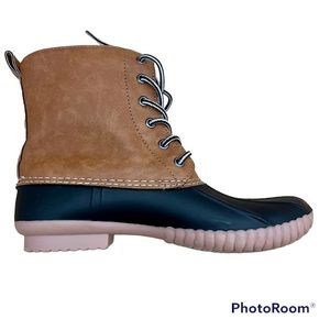 Womens Report Brown Duck Boot 10 New